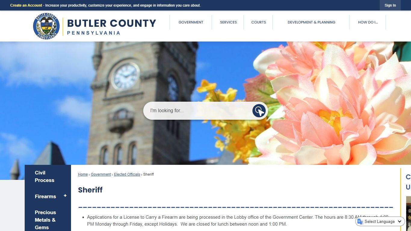 Sheriff | Butler County, PA