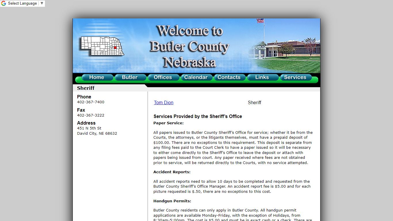 Butler County Sheriff